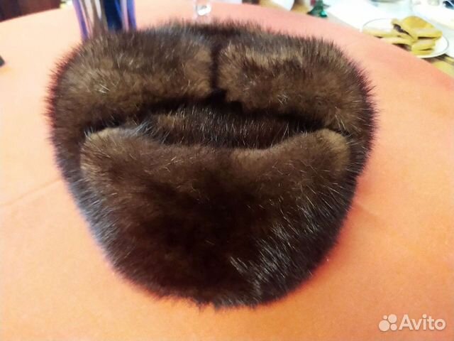 Мужская шапка из норки