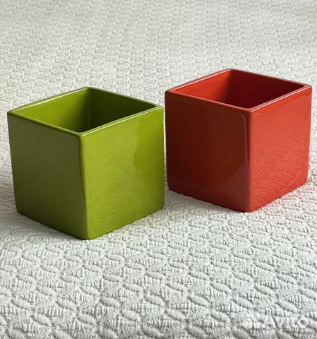 Кашпо керамическое 2 шт для растений и цветов