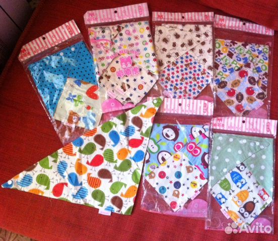 Новые двусторонние слюнявчики