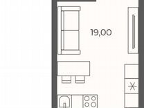Квартира-студия, 24 м², 20/26 эт.