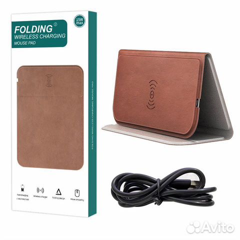 Новый Коврик для мыши с зарядкой для телефона