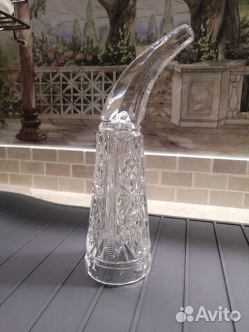 Хрустальный рог-бокал