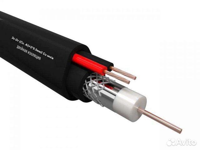 Кабель для видеонаблюдения eletec уличный