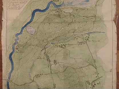 Карта Пушкинские горы Михайловское 1958 год
