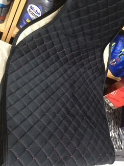 Накидки на сидения с красной строчкой