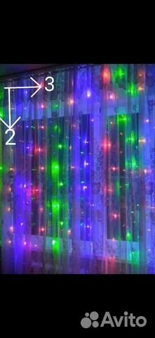 Гирлянда занавес 3*2