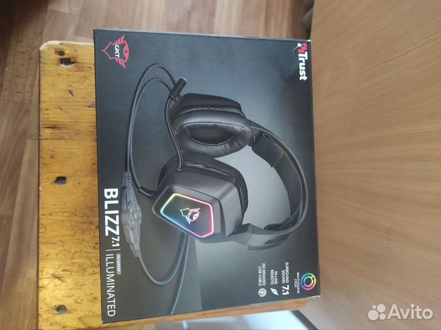 Игровые наушники 23191 trust GXT 450 blizz RGB 7.1