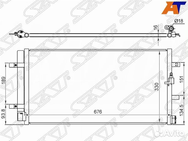 Радиатор кондиционера audi A4/S4 07, audi A4/S4 07