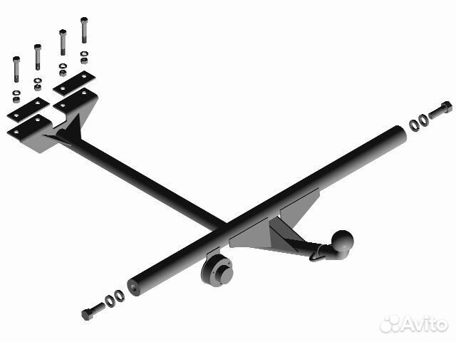 Фаркоп ваз 2105, 2107 несъемный шар (без электрики