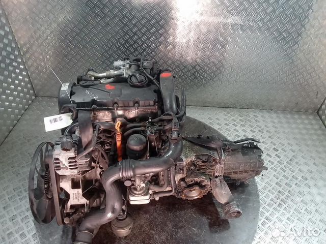 Двигатель с навесным BPZ Skoda Superb (06-08)