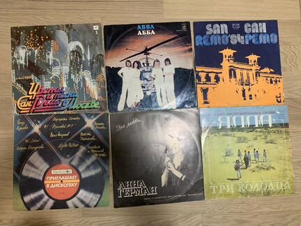 Пластинки в ассортименте