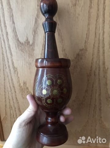 Ступка чесночница из кизилового дерева,Унцукуль