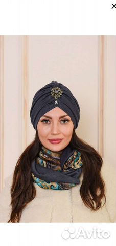 Шапка чалма женская на весну