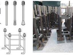 Анкерный блок аб-1. Блок фундаментных болтов ббф2. Анкерный болт 1. 1 м24х500 вст3пс2. Фундаментный болт м20.