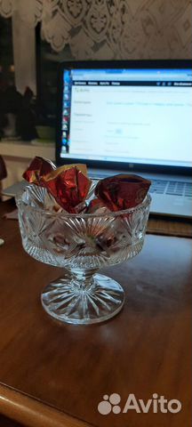 Конфетница- салатница хрусталь