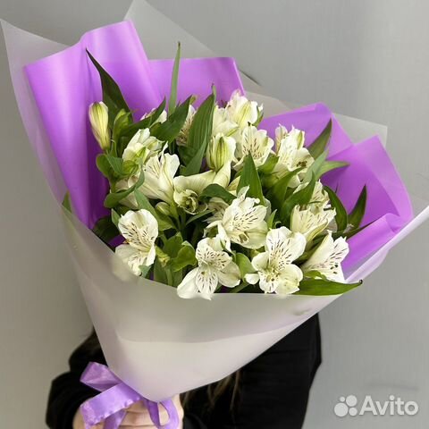 Цветы.Букет из стойких и нежных альстромерий