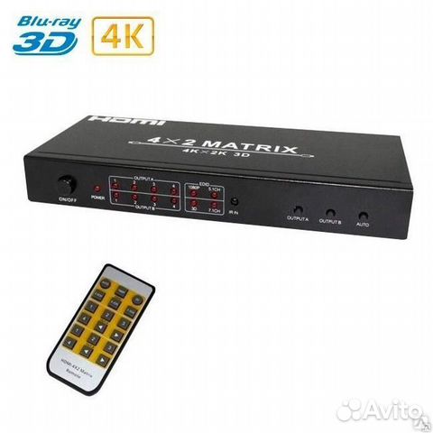 Матричный коммутатор hdmi 2x2 DrHD MA 224 FS