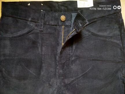 Levis вельветовые W 31L36 made in USA 1987 г синие