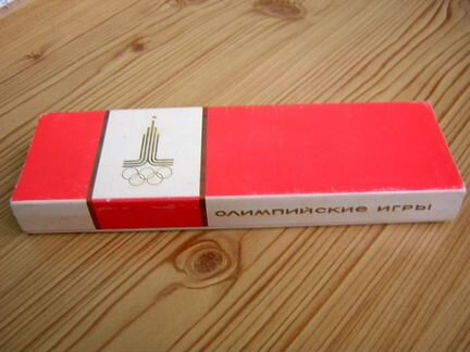 Олимпиада-80 - набор из 2-х ручек в футляре - СССР