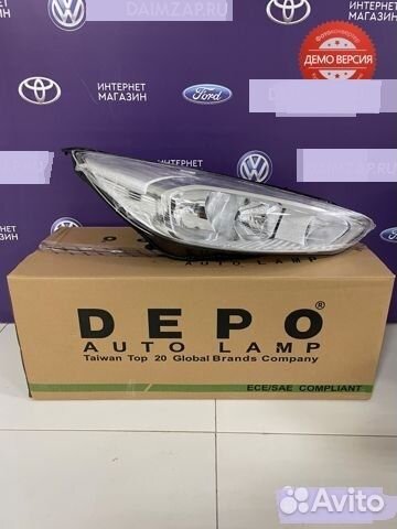 Фара Ford Focus 3 рестайлинг хром правая