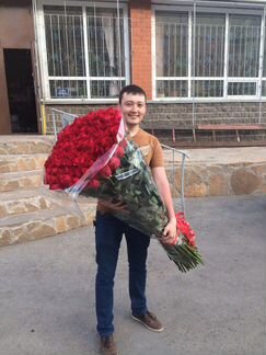 51 Гигантская высокая роза 120-150см №7