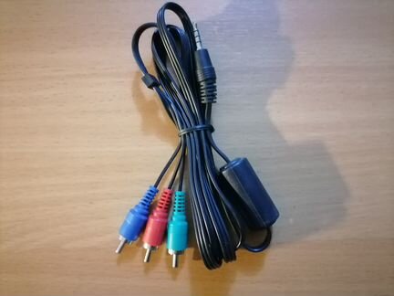 Кабель vcom 3.5 Jack-3 х RCA (CV213), чер, 1,5м