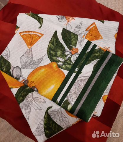 Кухонные полотенца рогожка