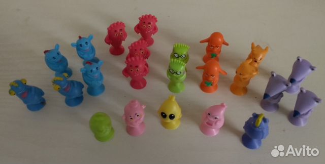 Игрушки Прилипалы, Завры и др