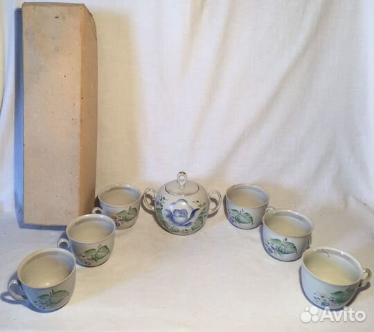 Фарфоровый (чайно-кофейный набор) СССР В коробке