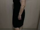Платье женское 54 чёрное с красивым воротником юбк объявление продам