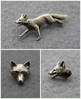 Значок Лиса Броши Лисы Лисёнок