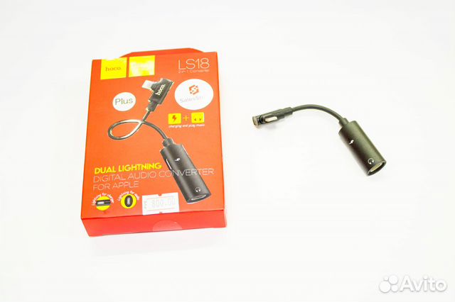 Аудиопереходник lightning + зарядка iPhone