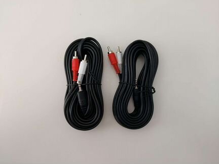 Аудио кабель Jack 3.5 - 2RCA 5 метров / 3 метра