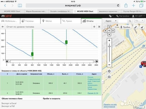 Мониторинг транспорта