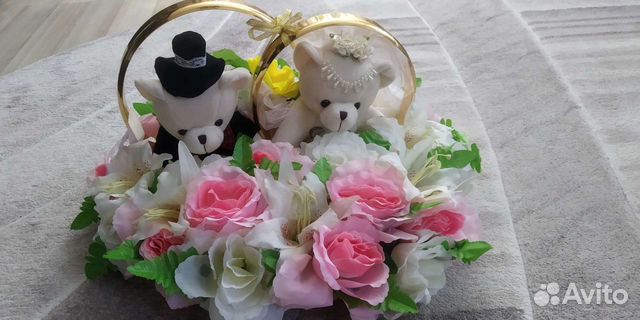 Кольца на машину свадебные