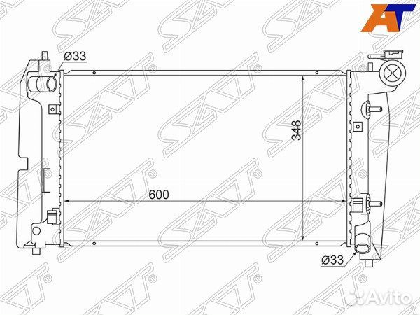 Радиатор pontiac vibe