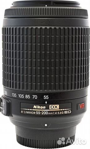 Nikon AF-S 55-200 f4-5.6 G DX VR IF. новый