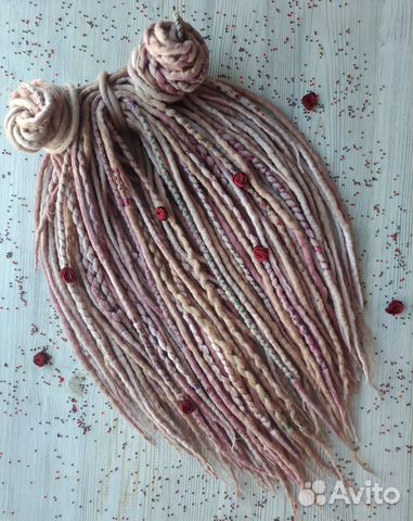 Комплект войлочный де дреды из шерсти 