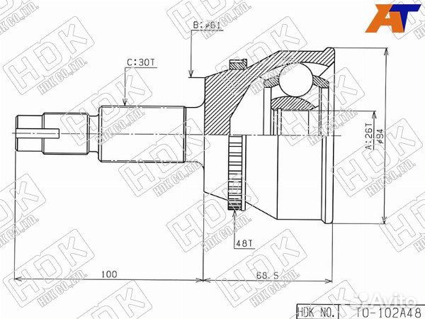 Шрус привода toyota harrier
