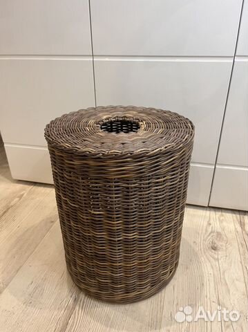 Корзина плетеная с крышкой