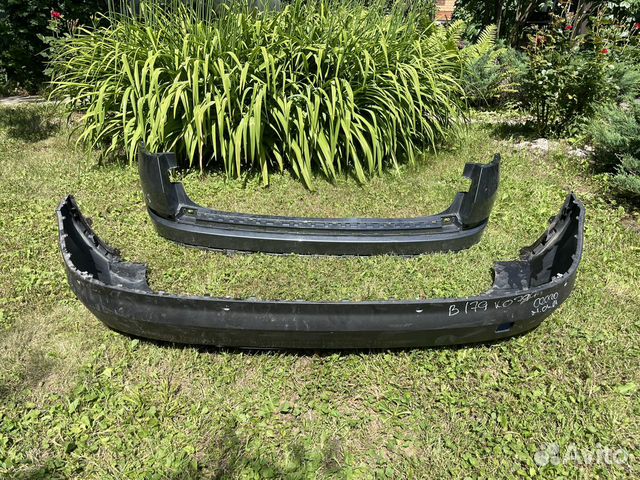 Задний бампер юбка skoda kodiaq