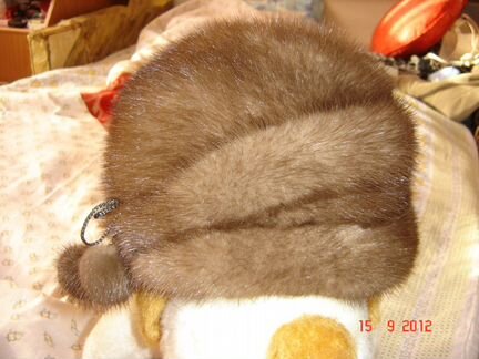 Шапка зимняя норковая, размер 58-59