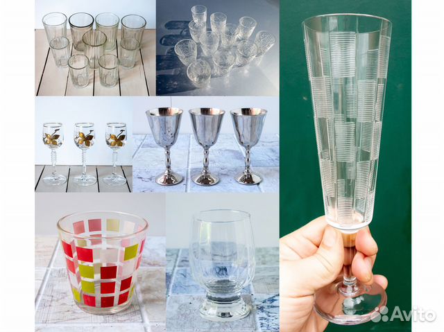 Стаканы, бокалы, рюмки, фужеры, стекло, хрусталь