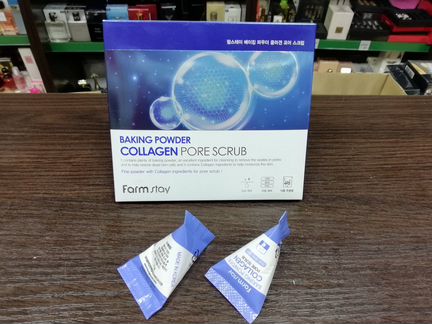 Скраб с коллагеном в пирамидках Farm Stay 7 гр