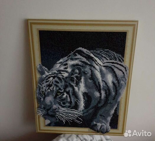 Тигр. Алмазная мозаика
