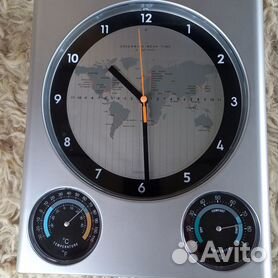 Часы с гигрометром и термометром