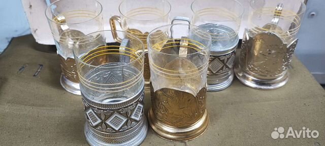 Подстаканник со стаканом СССР