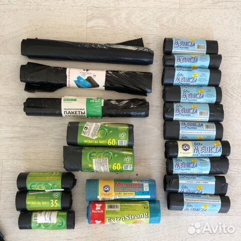 Мешки для мусора 60л 35л