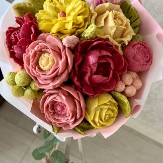 Съедобные букеты из зефира