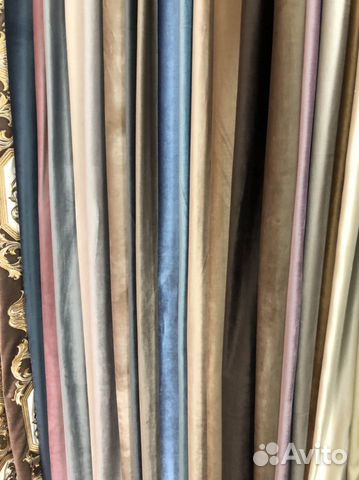 Шторы бархатные